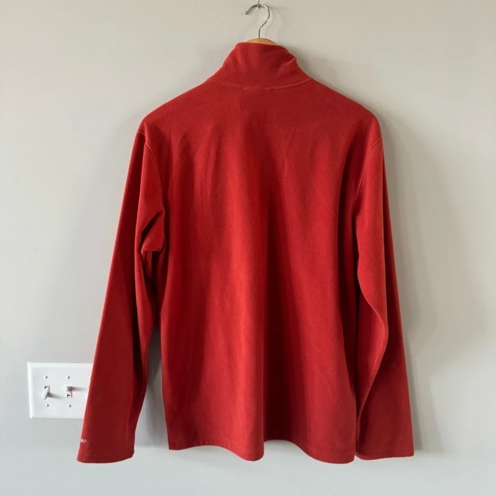 The North Face Crimson Orange Half-Zip Fleece Long Sleeve